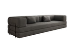 Lade das Bild in den Galerie-Viewer, Luxuriöses XXL Bouclé Designer Sofa mit Schlaf- und Stauraumfunktion
