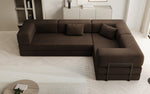 Lade das Bild in den Galerie-Viewer, Luxuriöses Designer Ecksofa Lazy L Bouclé – Vielseitig, Gemütlich mit Schlaffunktion &amp; Stauraum
