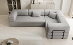 Lade das Bild in den Galerie-Viewer, Luxuriöses Designer Ecksofa Lazy L Bouclé – Vielseitig, Gemütlich mit Schlaffunktion &amp; Stauraum
