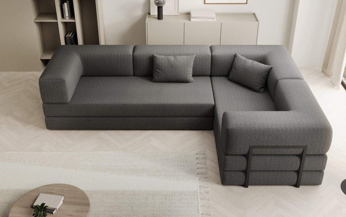 Luxuriöses Designer Ecksofa Lazy L Bouclé – Vielseitig, Gemütlich mit Schlaffunktion & Stauraum