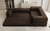 Luxuriöses Bouclé L-Sofa Lazy L: Schlaffunktion, Stauraum, Komfort, Modernes Design