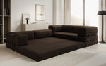 Lade das Bild in den Galerie-Viewer, Luxuriöses Bouclé L-Sofa Lazy L: Schlaffunktion, Stauraum, Komfort, Modernes Design
