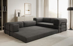Lade das Bild in den Galerie-Viewer, Luxuriöses Designer Ecksofa Lazy L Bouclé – Vielseitig, Gemütlich mit Schlaffunktion &amp; Stauraum

