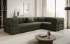 Luxuriöses Designer Ecksofa Lazy L Bouclé – Vielseitig, Gemütlich mit Schlaffunktion & Stauraum