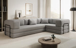 Lade das Bild in den Galerie-Viewer, Luxuriöses Designer Ecksofa Lazy L Bouclé – Vielseitig, Gemütlich mit Schlaffunktion &amp; Stauraum
