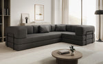 Lade das Bild in den Galerie-Viewer, Luxuriöses Designer Ecksofa Lazy L Bouclé – Vielseitig, Gemütlich mit Schlaffunktion &amp; Stauraum
