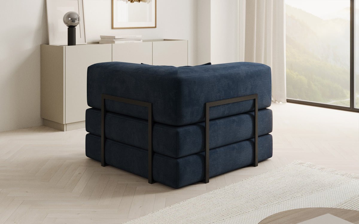 Luxuriöser Samt-Relax-Sessel: Ergonomisch, Bequem, mit Schlaffunktion und Stauraum