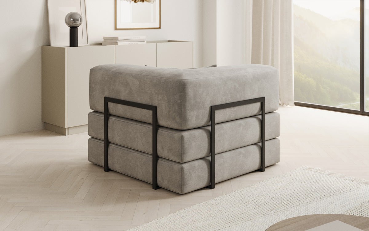 Luxuriöser Samt-Relax-Sessel: Ergonomisch, Bequem, mit Schlaffunktion und Stauraum