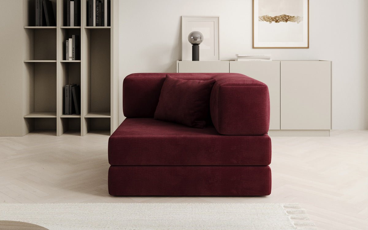 Samtiger Designer Schlafsofa Sessel – Gemütlich, Modern, Multifunktional, Luxuriös