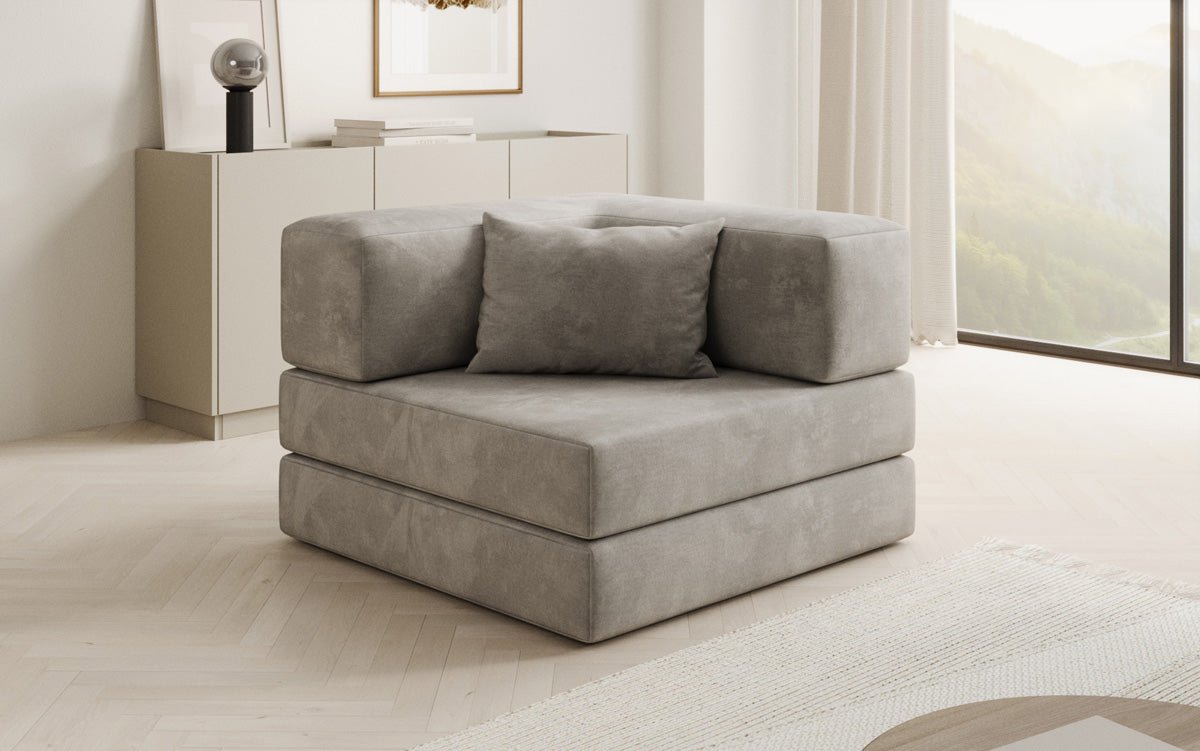 Luxuriöser Samt-Relax-Sessel: Ergonomisch, Bequem, mit Schlaffunktion und Stauraum