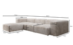 Lade das Bild in den Galerie-Viewer, Modernes Designer L-Sofa Ecksofa aus Cordstoff – Bequem, Modular &amp; Stilvoll

