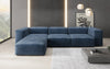 Luxuriöses L-Sofa Snug, Samtbezug, Modulares Ecksofa, Gemütlich & Stilvoll