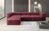 Luxuriöses L-Sofa Snug, Samtbezug, Modulares Ecksofa, Gemütlich & Stilvoll