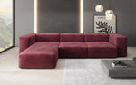 Lade das Bild in den Galerie-Viewer, Luxuriöses L-Sofa Snug, Samtbezug, Modulares Ecksofa, Gemütlich &amp; Stilvoll
