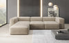 Luxuriöses L-Sofa Snug, Samtbezug, Modulares Ecksofa, Gemütlich & Stilvoll