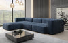 Luxuriöses L-Sofa Snug, Samtbezug, Modulares Ecksofa, Gemütlich & Stilvoll