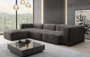 Luxuriöses L-Sofa Snug, Samtbezug, Modulares Ecksofa, Gemütlich & Stilvoll