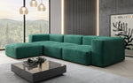 Lade das Bild in den Galerie-Viewer, Luxuriöses L-Sofa Snug, Samtbezug, Modulares Ecksofa, Gemütlich &amp; Stilvoll
