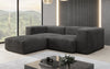 Gemütliches Designer L-Sofa Snug Mini aus Cordstoff für modernes Wohnen