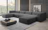 Luxuriöses U-Sofa Snug, Modernes Design, Bequemer Stoffbezug, Viele Farben