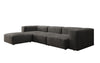 Luxuriöses L-Sofa Snug, Samtbezug, Modulares Ecksofa, Gemütlich & Stilvoll