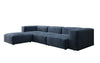 Luxuriöses L-Sofa Snug, Samtbezug, Modulares Ecksofa, Gemütlich & Stilvoll
