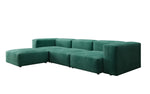 Lade das Bild in den Galerie-Viewer, Luxuriöses L-Sofa Snug, Samtbezug, Modulares Ecksofa, Gemütlich &amp; Stilvoll
