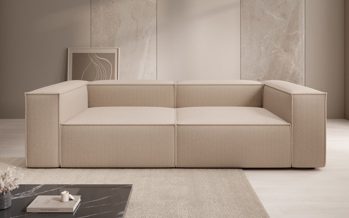 Lesley Luxuriöses Designer 3-Sitzer Sofa: Modernes Bouclé-Meisterwerk für Ihr Wohnzimmer