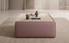 Lesley Multifunktionaler Beistellhocker Couchtisch aus Stoff mit Integriertem Stauraum