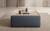 Lesley Multifunktionaler Beistellhocker Couchtisch aus Stoff mit Integriertem Stauraum