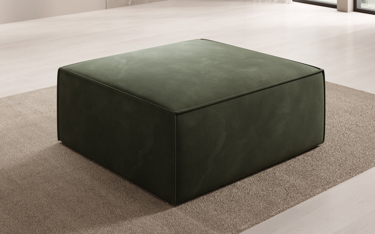 Lesley Samt Beistellhocker: Eleganter, Vielseitiger Sitzpouf für Modernes Wohnen