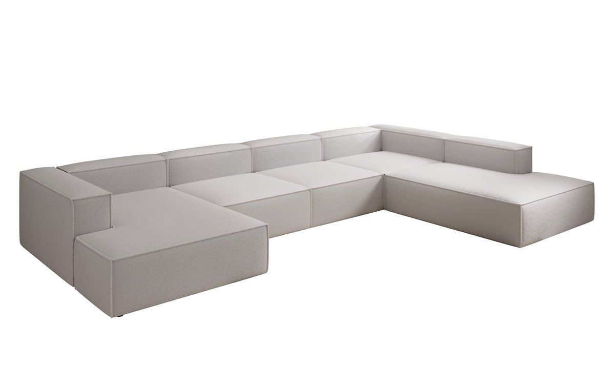 Luxuriöses XXL Bouclé Ecksofa Lesley U-Form – Komfort & Stil