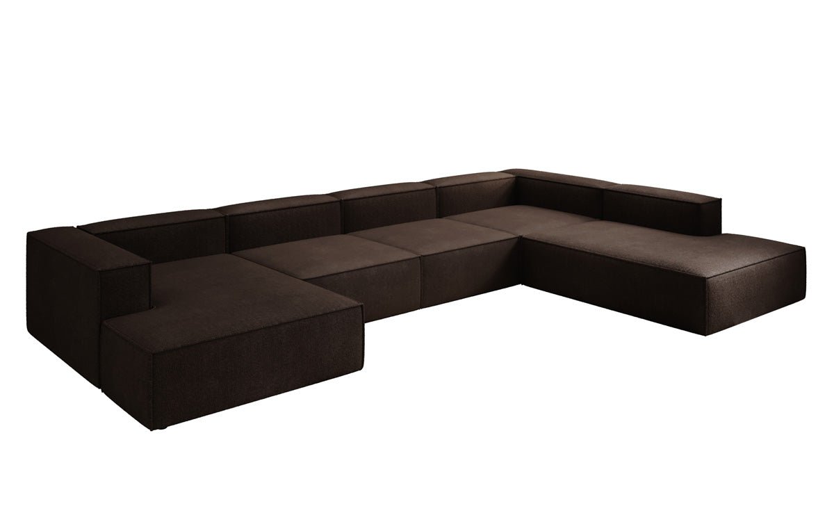 Luxuriöses XXL Bouclé Ecksofa Lesley U-Form – Komfort & Stil