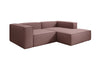 Lesley L Mini Designer Ecksofa aus Stoff – Modern, Gemütlich, Vielseitig