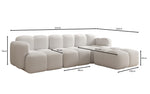 Lade das Bild in den Galerie-Viewer, Luxuriöses Designer L-Sofa Celly: Stilvolles Bouclé Ecksofa für Ihr Traum-Wohnzimmer
