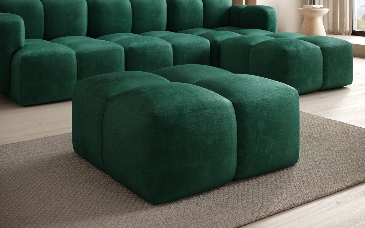 Celly Samt Beistellhocker – Eleganter, Bequemer, Vielseitiger Sitz für Ihr Zuhause