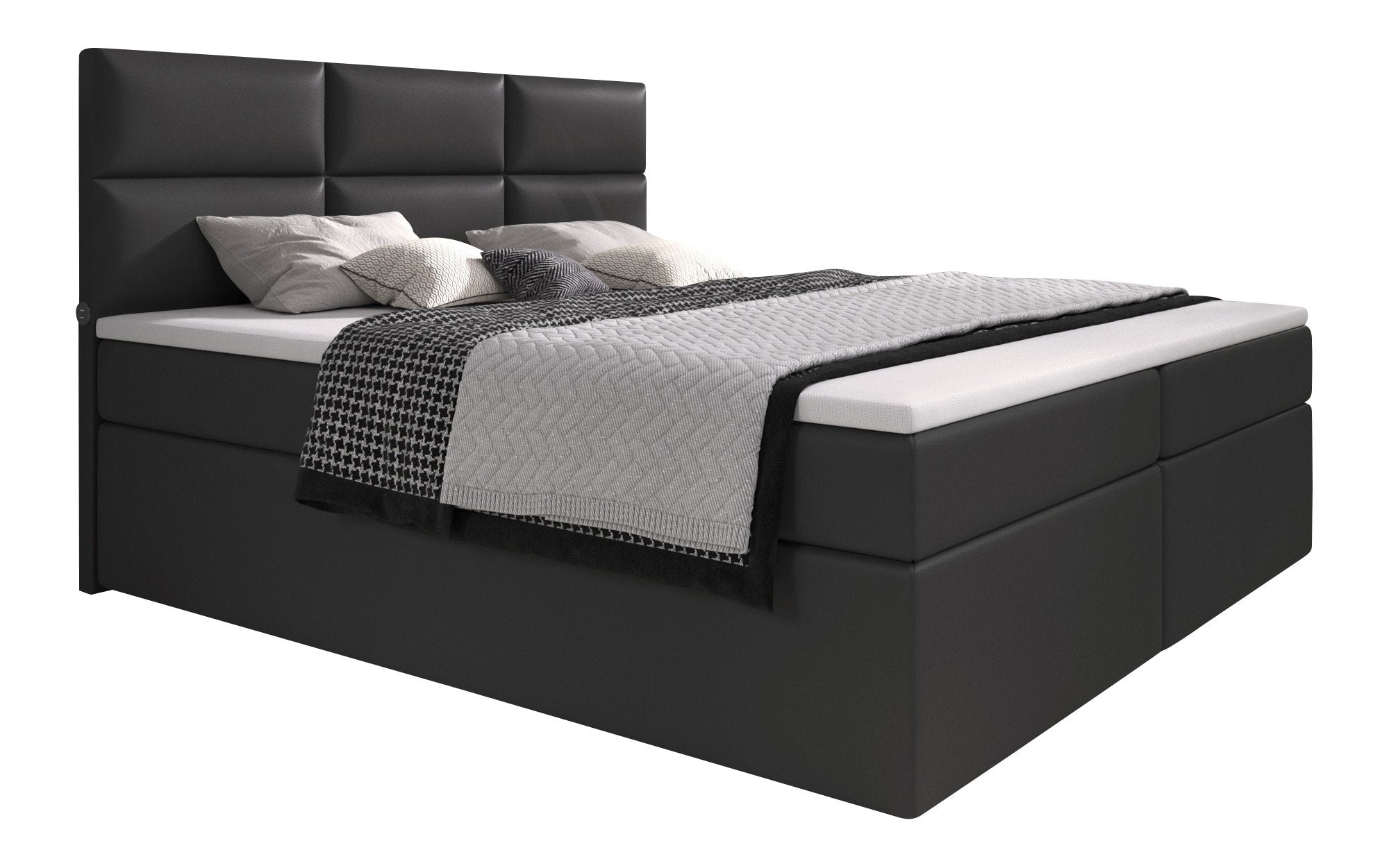 Boxspringbett Carré mit 4 USB-Anschlüssen – Modernes Design, Hoher Komfort