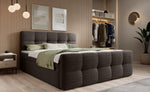 Lade das Bild in den Galerie-Viewer, Luxuriöses Boxspringbett Cozy Bouclé mit Praktischem Stauraum für Modernes Schlafzimmer Design
