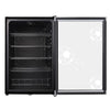 CUBES HC 258 E Fußball-Getränkekühlschrank 115L Schwarz mit Glastür