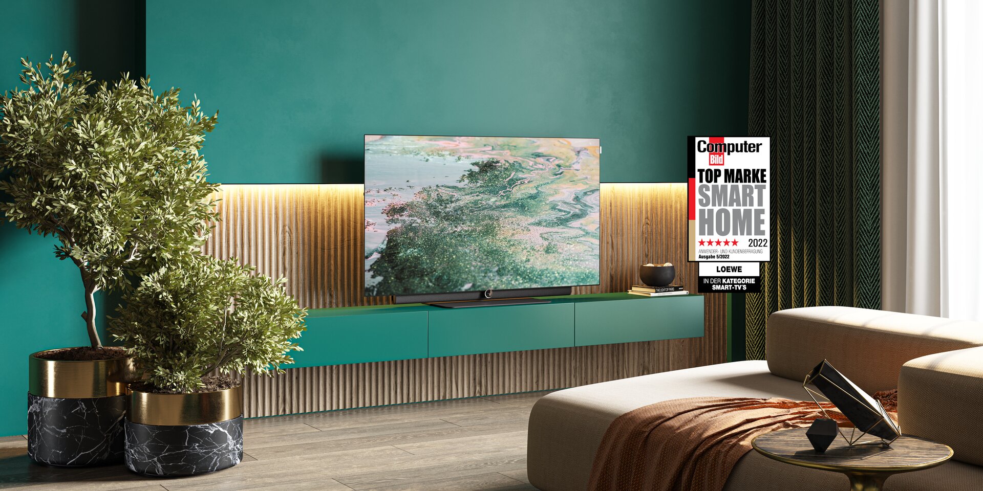 Loewe Inspire 65 dr+ OLED Smart-TV: 4K UHD, 1TB Festplatte, Top-Klang