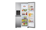 Lade das Bild in den Galerie-Viewer, LG Side-by-Side Kühlschrank, Silber, Door-in-Door, 635L, Eis- &amp; Wasserspender

