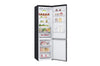 LG Kühl-Gefrierkombination 384L Smart Inverter Kompressor Matte Black EEK C