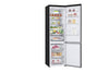 LG Kühl-Gefrierkombination Matt Schwarz: 384L, 203cm hoch, Inverter Linear Kompressor