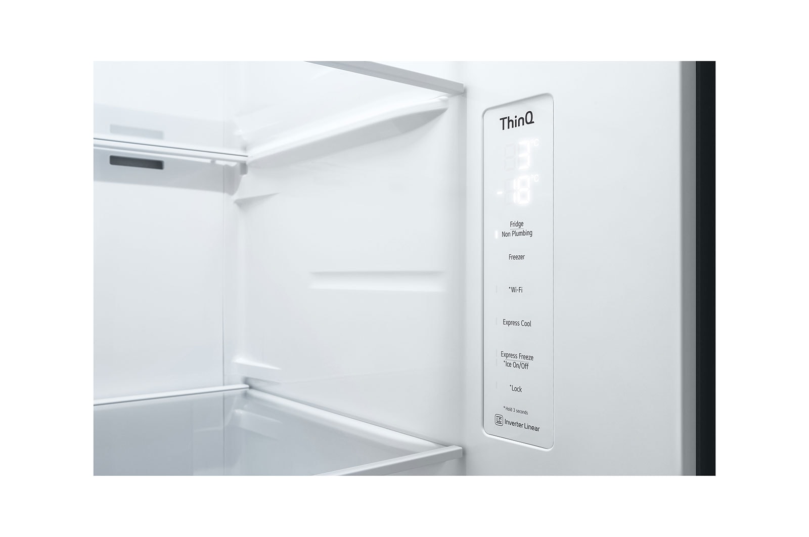 LG Side-by-Side Kühlschrank, Silber, Door-in-Door, 635L, Eis- & Wasserspender