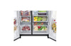 LG Side-by-Side Kühlschrank GSLV71MCTD, Matte Black, Total No Frost, Eis- & Wasserspender, ThinQ Smart