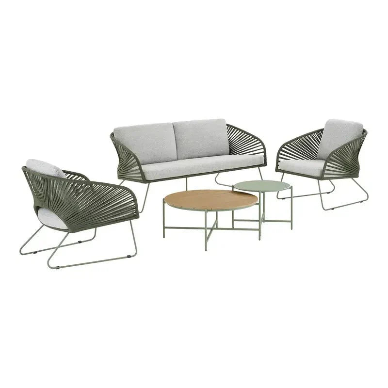 Luxuriöses Garten Lounge Set Veleno - Aluminiumrahmen, wetterfest, modern, komfortabel