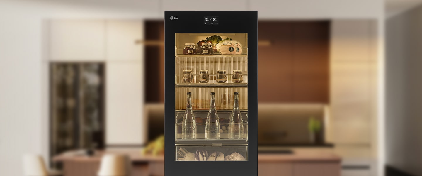 LG MoodUP® Intelligente Kühl-Gefrierkombination mit InstaView, Bluetooth-Lautsprecher & Farbwechsel-LED-Türen