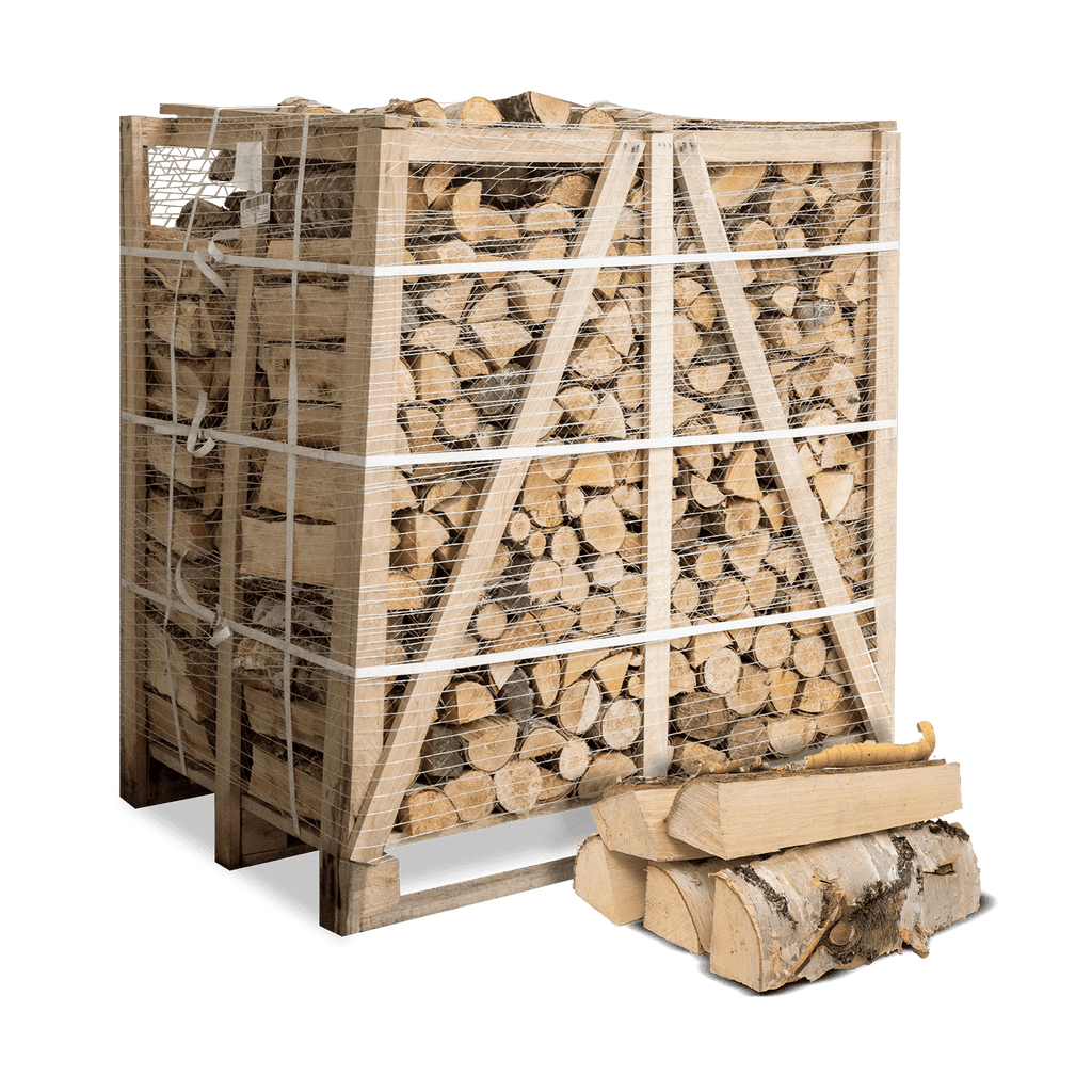 Premium Birken-Brennholz 1 RM: Luftgetrocknet, Hoher Heizwert, 33cm Scheite