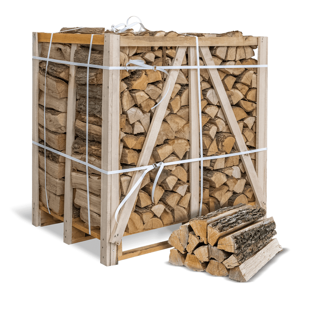 Premium Eichenholz Brennholz 1 RM: Luftgetrocknet, Hoher Heizwert, Lange Brenndauer