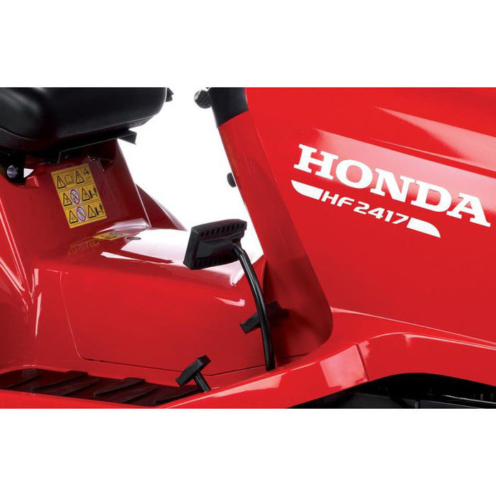 Honda HF 2417 HT Rasentraktor: Leistungsstarker Aufsitzmäher für große Gärten mit V2-Motor